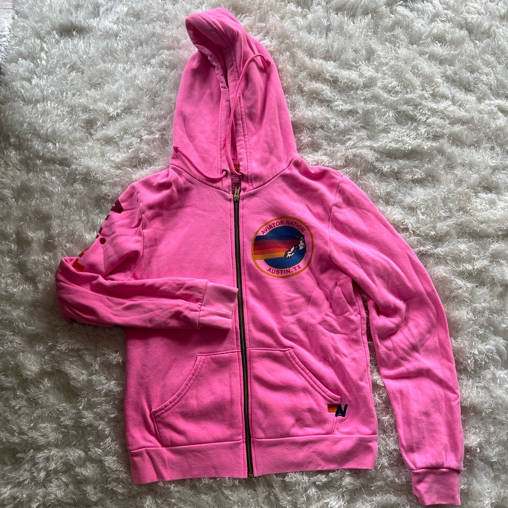 RARE AVIATOR NATION ZIPUP